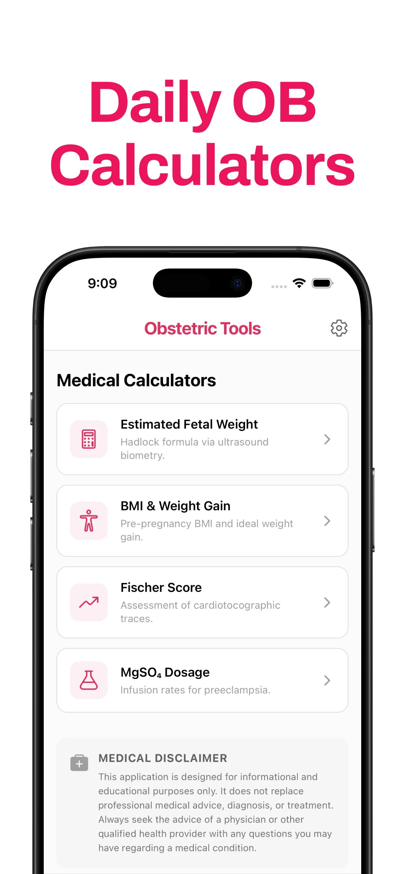 Obstetric Tools & Gestogram screenshot